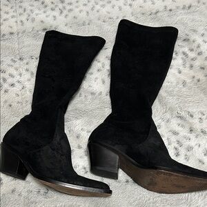 Donald J. Pliner Black Heeled Boots